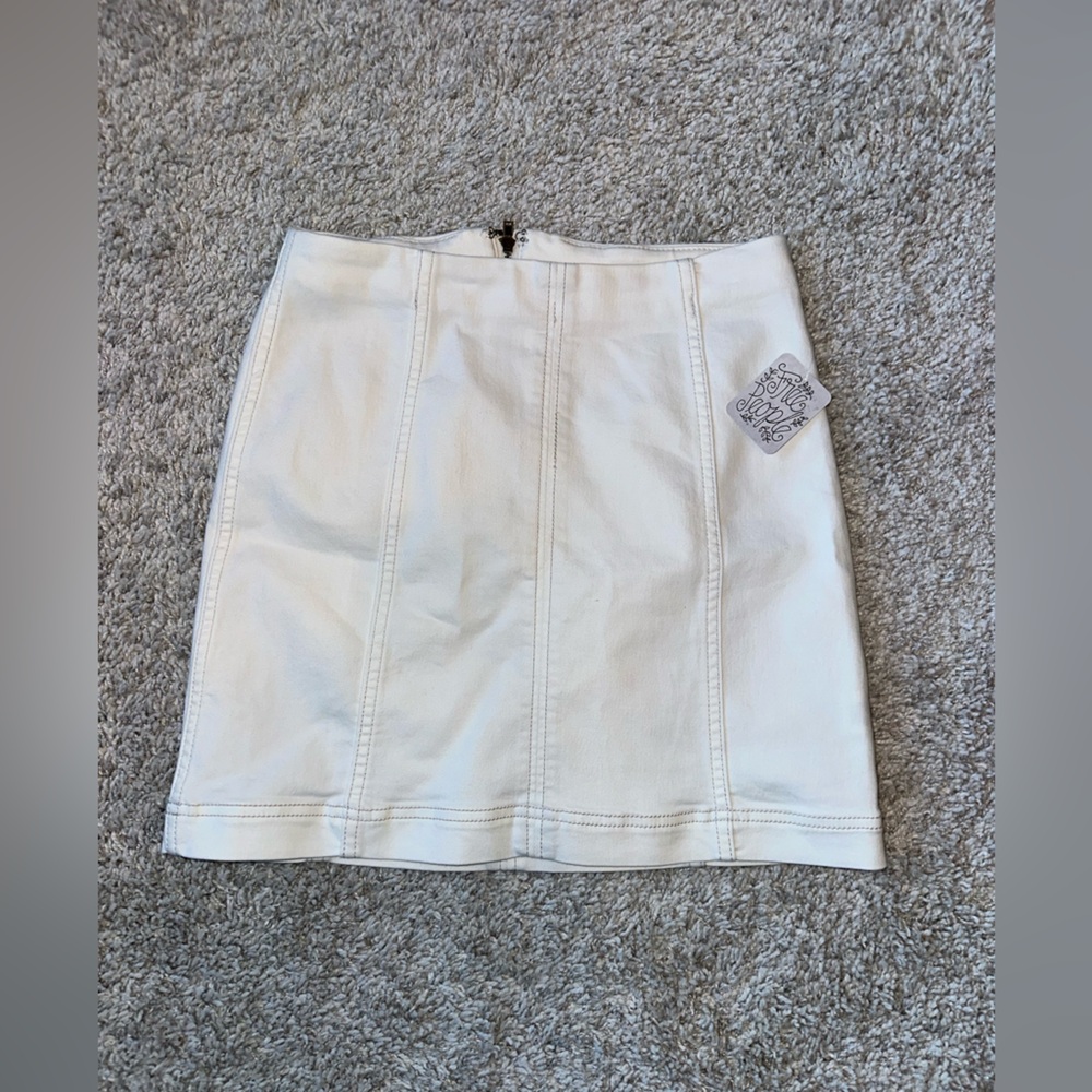 Free People Mini Denim Skirt